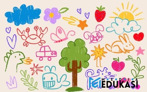 Buku Bergambar Buatan Sendiri – Siswa membuat buku cerita dari kertas bekas.