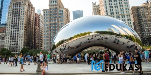 Cloud Gate (The Bean) di Chicago: Refleksi Kota dan Diri dalam Bentuk Logam